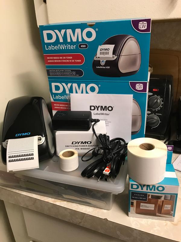 DYMO White LabelWriter Shipping Labels 1763982 2 516 x 4 Roll Of