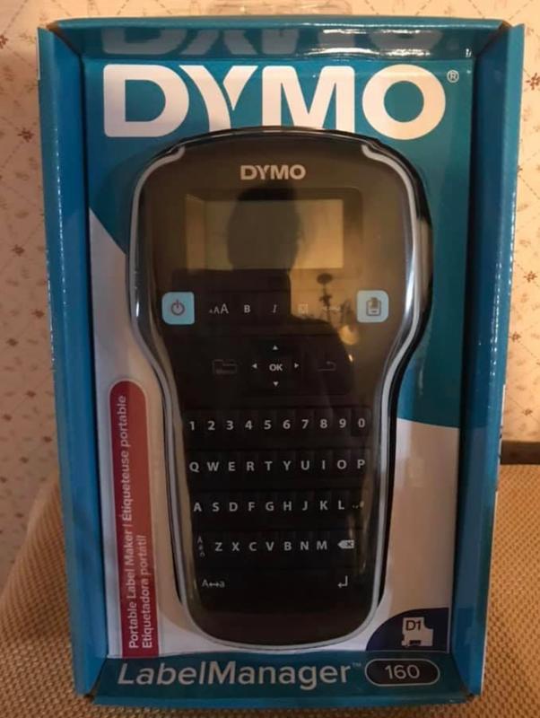 DYMO LabelManager 160 - Paquete con rotuladora portátil, fácil de usar,  teclas de uso rápido de un solo toque, teclado QWERTY, gran pantalla, para