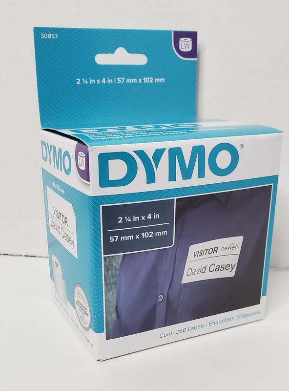 DYMO S0722560 11356 ORIGINALE Etichette Bianco 1 rotolo di badge