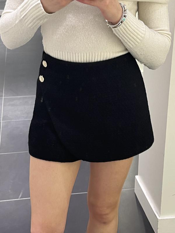 Tweed Mini Skort Blue