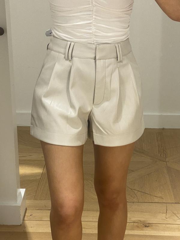 faux-leather high-waisted shorts, Giuseppe Di Morabito