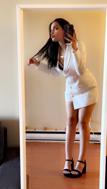 Asher Blazer Romper Purple | Dynamite