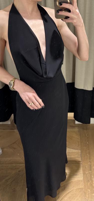 corset cowl neck maxi dress dynamite Sculpt Halter Cowl Neck Maxi Dress Brown