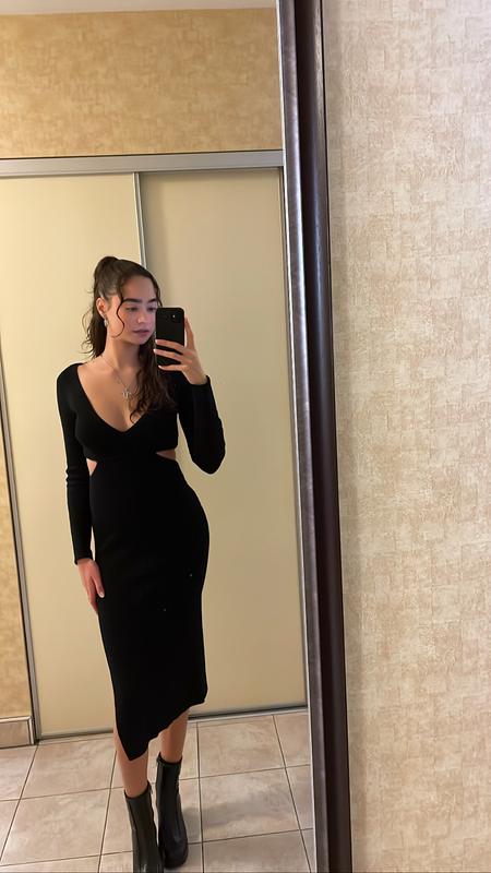 dynamite black dress Dynamite Velvet Strapless Maxi Dress Black / S by Sugarlips main image 0