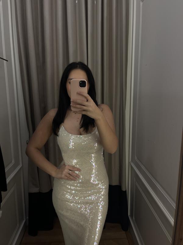 sequin dress dynamite Dani Sequins Dress Green