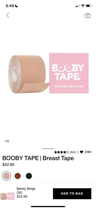 Booby Tape - Brysttape - White  Hurtig levering »