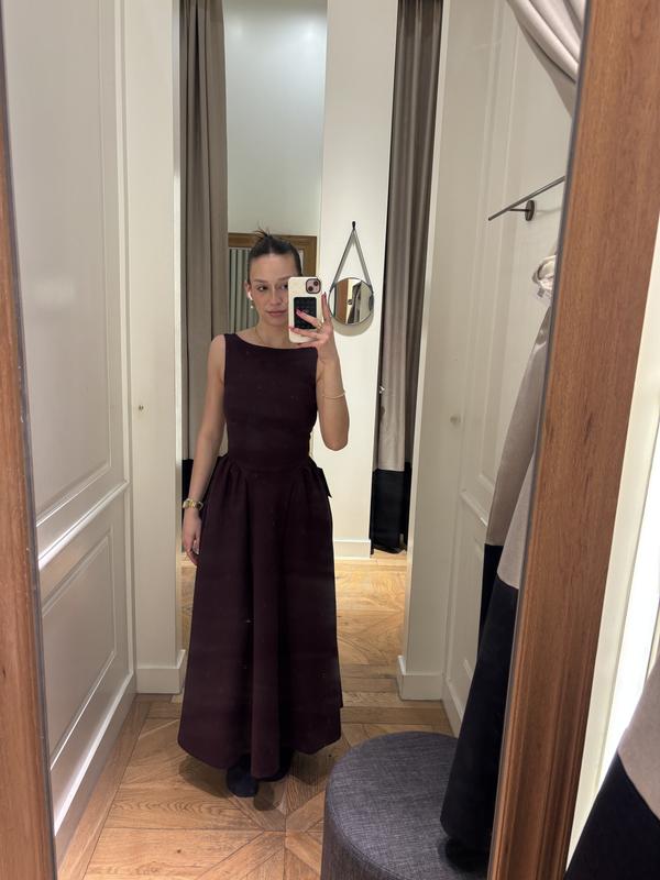 dynamite flared ponte maxi dress Iris Ponte Midi Dress Yellow