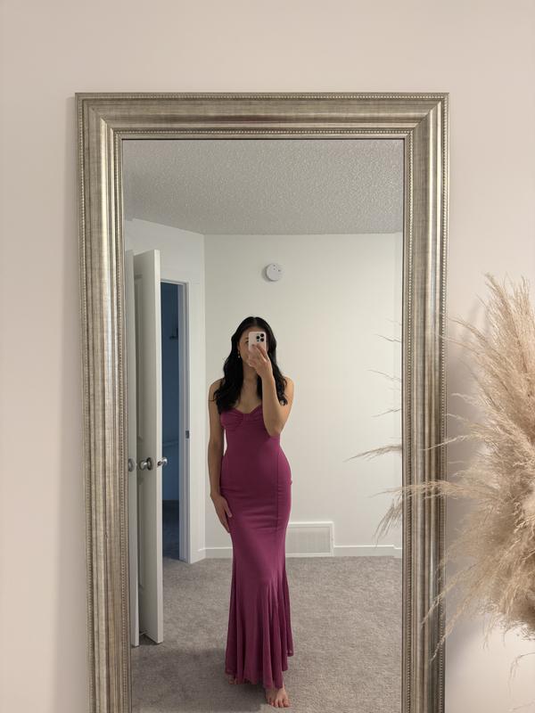 Sweetheart Mesh Maxi Dress