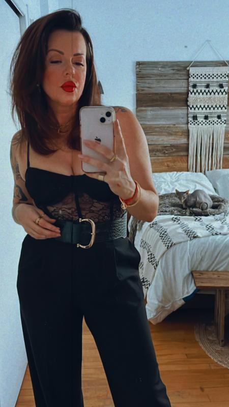 Lace Bustier Top BLACK | Dynamite
