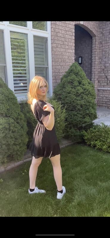 Eliana Flare Mini Dress Black | Dynamite