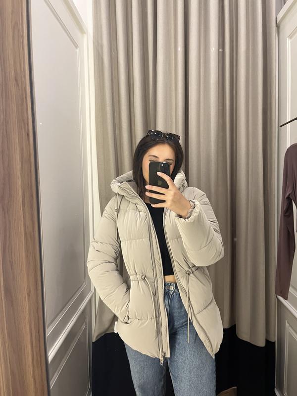 Lustre Puff ™ Cinched Waist Puffer Jacket Brobei