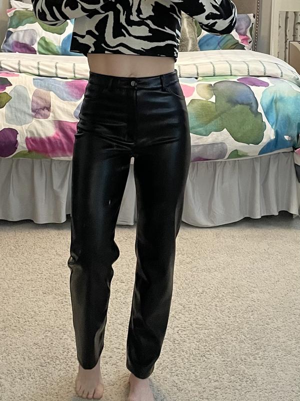 Kate Faux Leather Skinny Pants Black