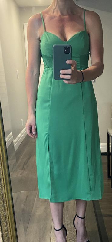 eve corset midi dress Eve Corset Midi Dress Green
