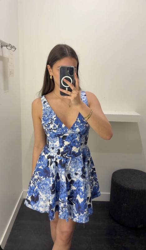 トップス AMERI BUMPY VOLUME MINI DRESS Bubble Mix Media Mini Dress Black | Dynamite