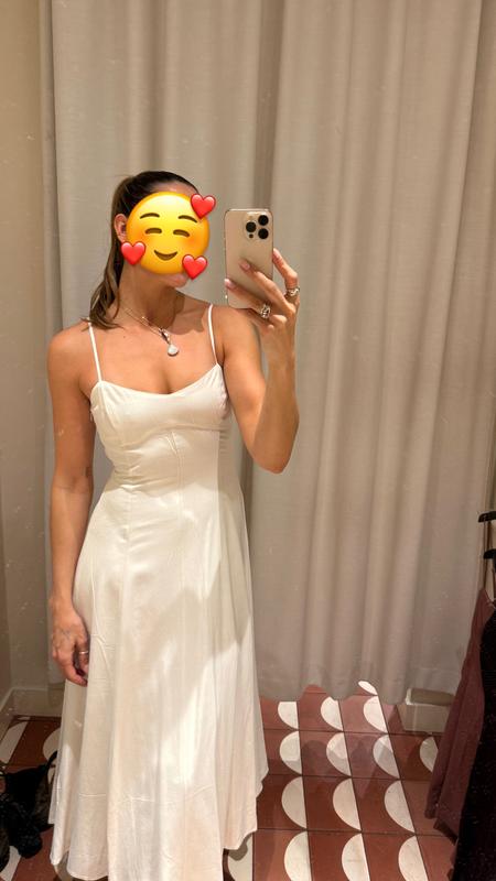 white linen dress old navy Shop New Orleans Hand-Beaded White Dress main image 1