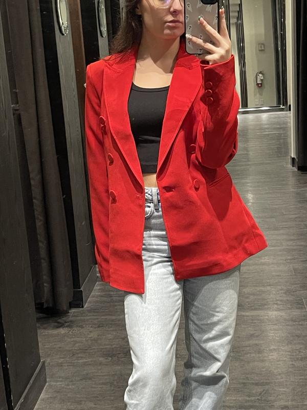 Long Sleeve Red Blazer For Women Formal OL Styles Business Blazers