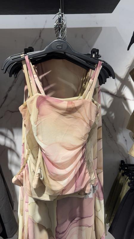 Printed Mesh Cami Top