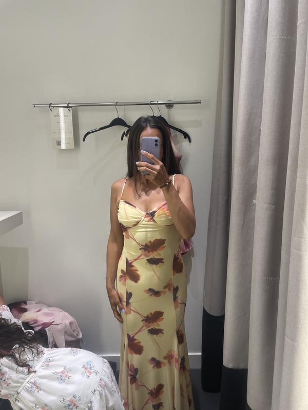 Sweetheart Mesh Maxi Dress