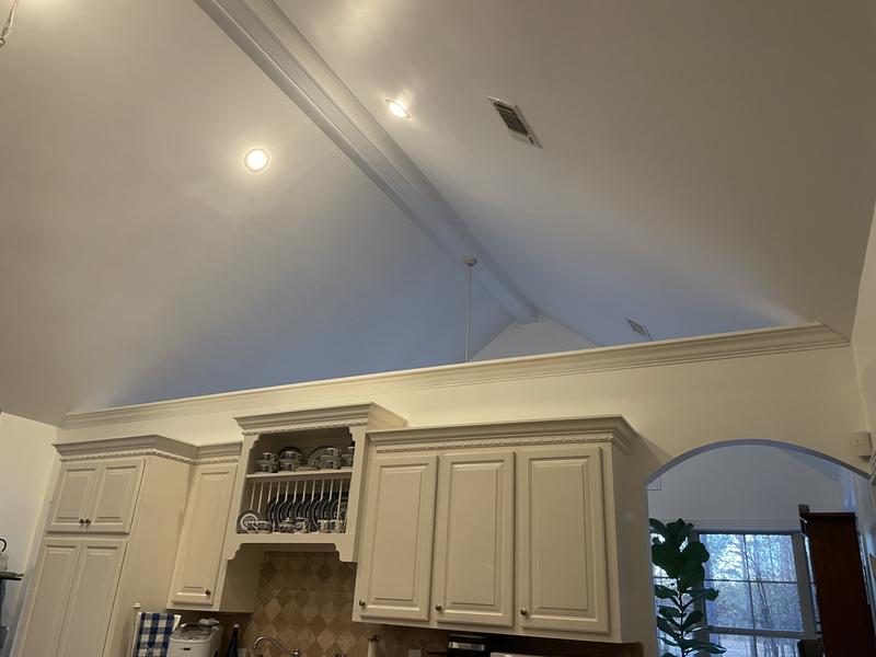 Cleaned the tops of my cabinets with an attachment.