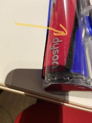 Cracked all along the plastic cover