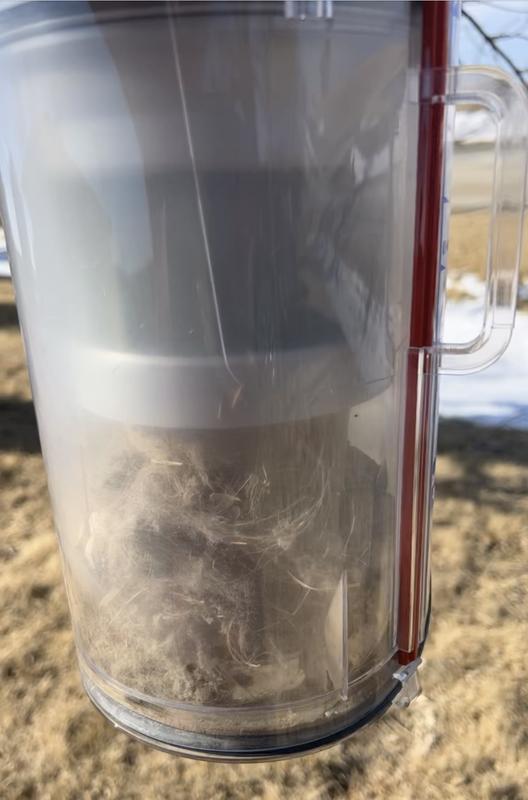 Hair doesn’t get stuck in the beater bar!