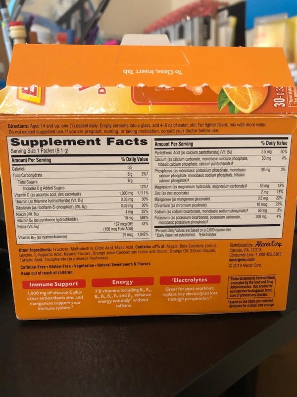 EmergenC® Pink® 30Count 1000 mg Vitamin C Fizzy Drink Mix Packets in