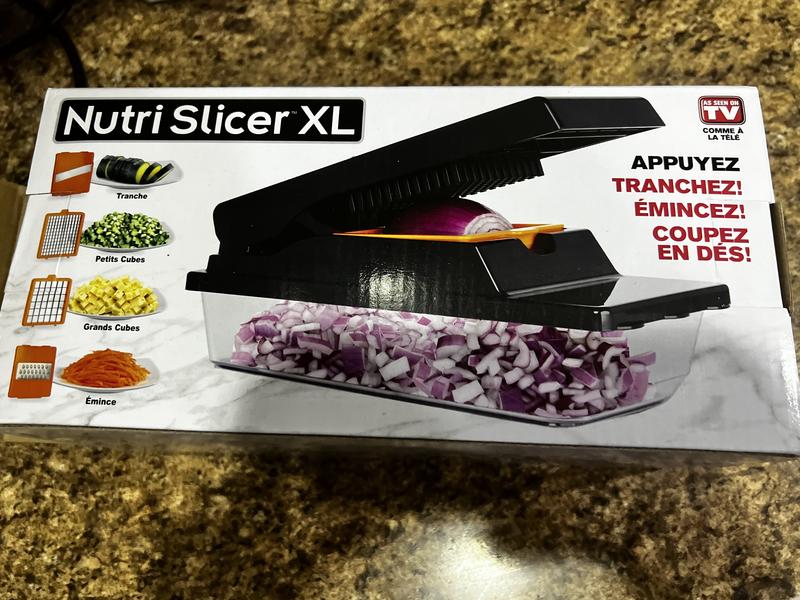 As Seen on TV Superior Quality Vegetable Chopper - 5 Interchangeable Blades  - Black Plastic - Dishwasher Safe - Non-Stick - Rust Resistant - Kitchen  Tool in the Kitchen Tools department at