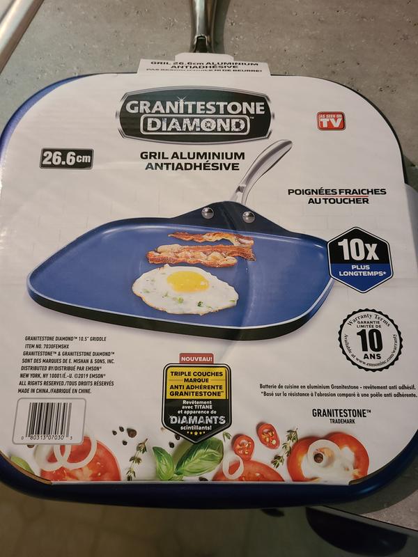 Granitestone 10.5 inch Grill Pan, Blue