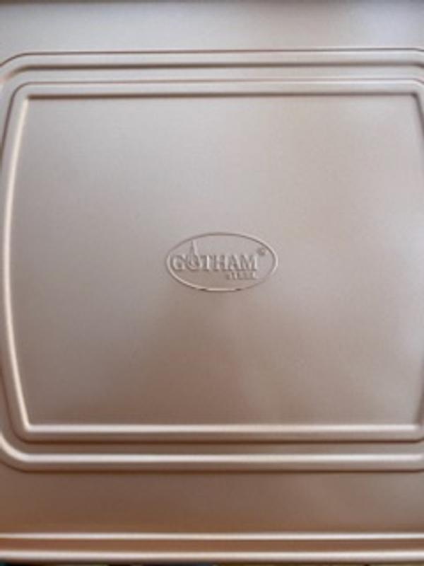 Gotham Steel Crisper Tray for Oven, 2 Piece, 13.4” x 11.4” & Crisper Tray  for Oven, 2 Piece Nonstick Copper Crisper Tray & Basket, Air Fry in your