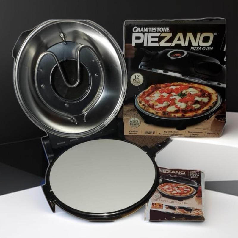 GraniteStone Diamond Piezano 12 in. Portable Countertop Stone Bake Electric Oven  Pizza Maker in the Outdoor Pizza Ovens department at