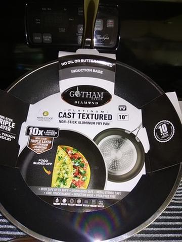 Gotham Steel Diamond Platinum Nonstick 12 Cast Aluminum Fry Pan