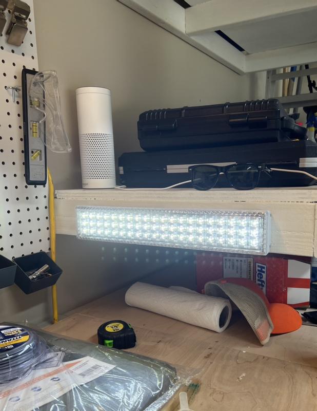 Bell Howell Super Bright Portable Rechargeable 60 Integrated LED White Under Cabinet Light Bar 1436 The Home Depot