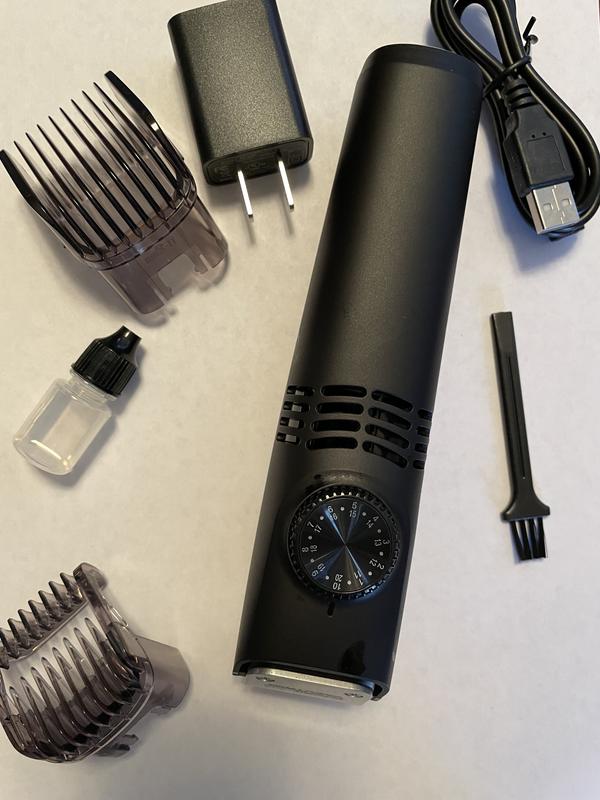 Bell + Howell Vacutrim Rechargeable Trimmer unboxed