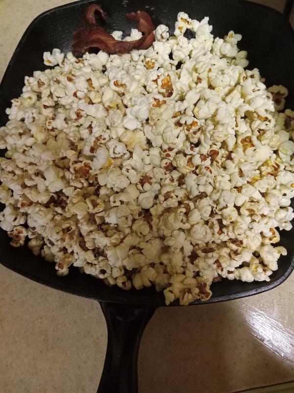 Popcorn and bacon my daughter made in this pan!