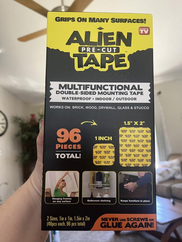 Bell+Howell Alientape Nano Double Sided Tape, Multipurpose Removable  Adhesive Transparent, Grip Mounting Washable Strong Sticky Heavy Duty for  Carpet