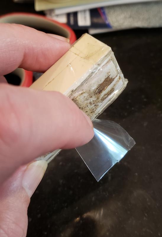 Removed the backing from the Alien Tape