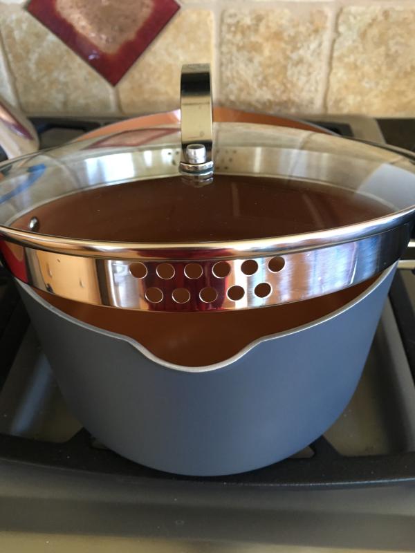 Large side of strainer top