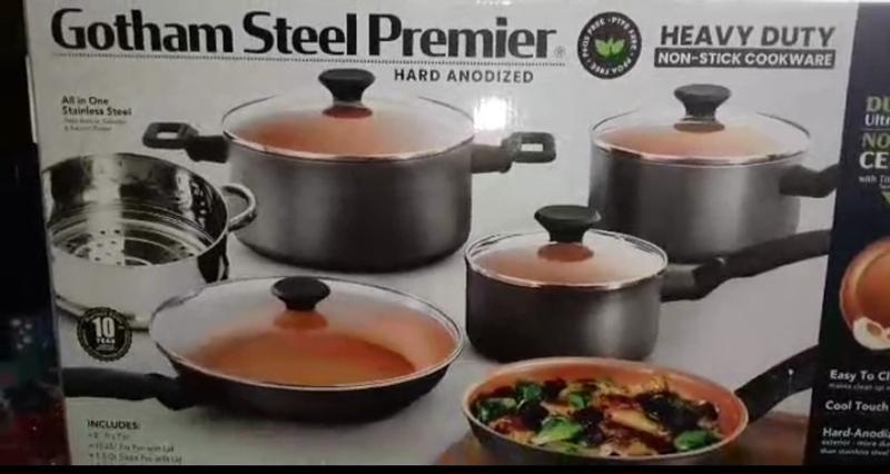 Gotham Steel Pro Pro Premier Hard Anodized 13 Piece Nonstick