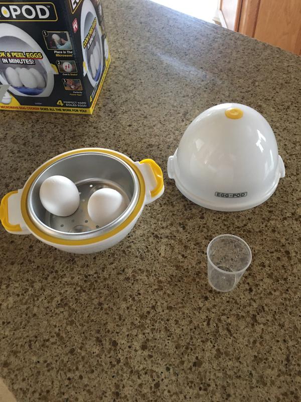 3X Egg Pod - Microwave Egg Boiler Cooker Egg Steamer Perfectly Eggs and  Detaches the Shell 