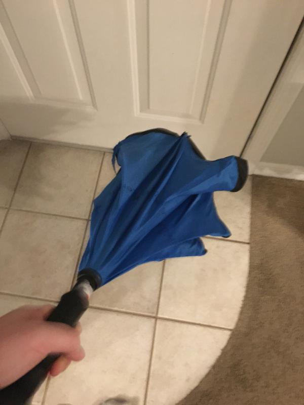 Unfurled but not open