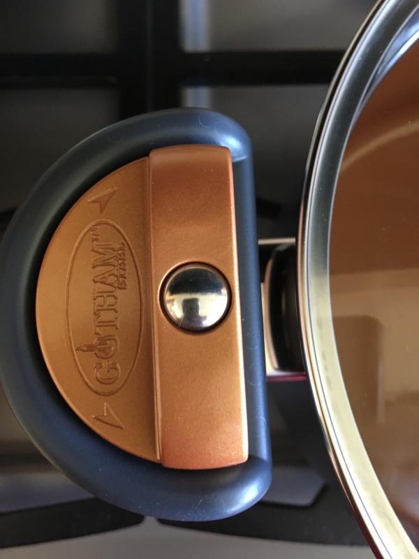 Handle in unlocked position