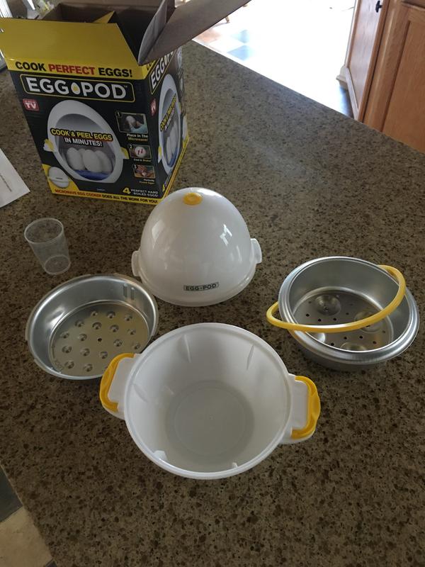 Egg Pod - Microwave Egg Boiler Cooker Egg Steamer Perfectly Cooks Eggs and  Detaches the Shell