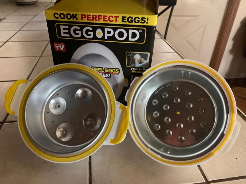 TAMOSH Egg Pod - Microwave Egg Boiler Cooker Egg Steamer Perfectly Eggs and  Detaches the Shell