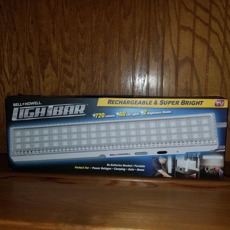 Bell + Howell Light Bar 60 LED Rechargeable Light Bar with Stand and Hanger  As Seen On TV 
