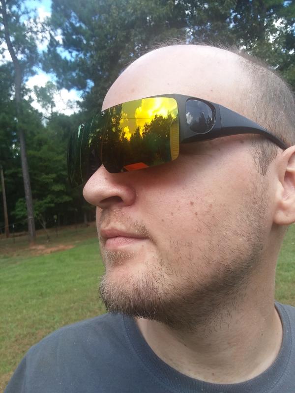 In the sunshine with my new Tac Glasses
