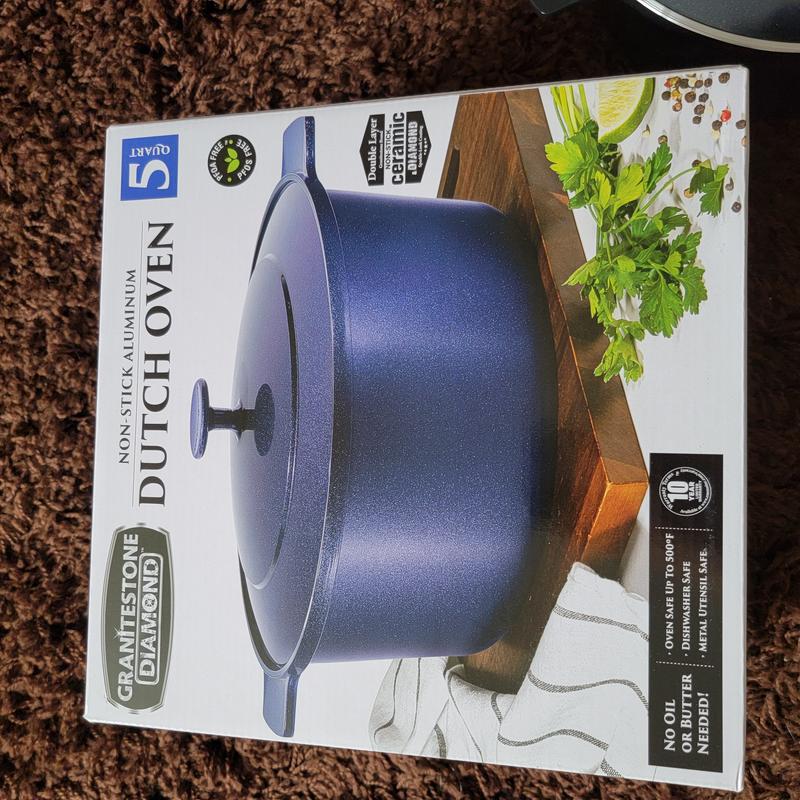 Granite Stone Diamond™ Blue Non-Stick Dutch Oven, 5 qt - Pick 'n Save