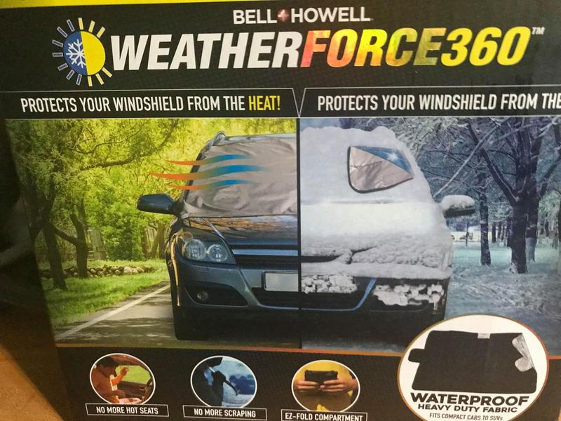 Weatherforce 360 All-Weather Sunshade Ice Cover Heavy Duty Reversible –  Bell + Howell
