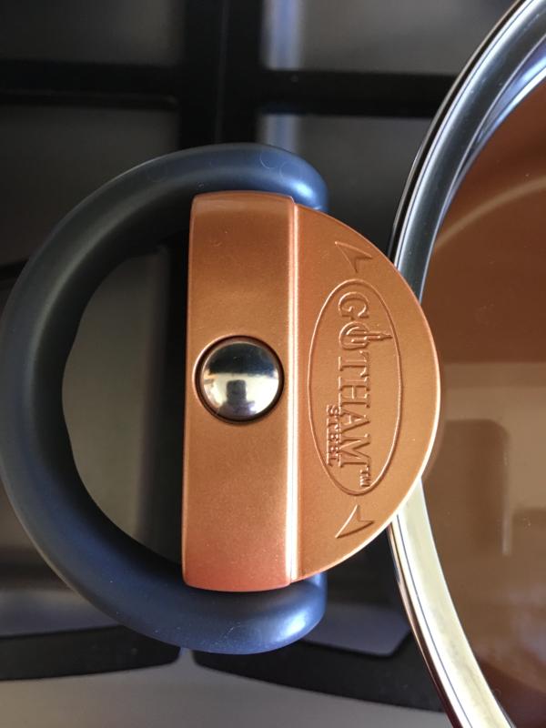 Handle in locked position