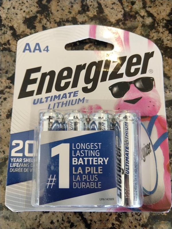 Energizer Ultimate Lithium AA Batteries (8 Pack), 1.5V Lithium