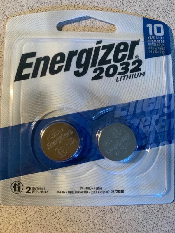 Energizer CR2032 Battery Lithium 2032 Button Cell 3V Coin Watch (Pack of 6)  